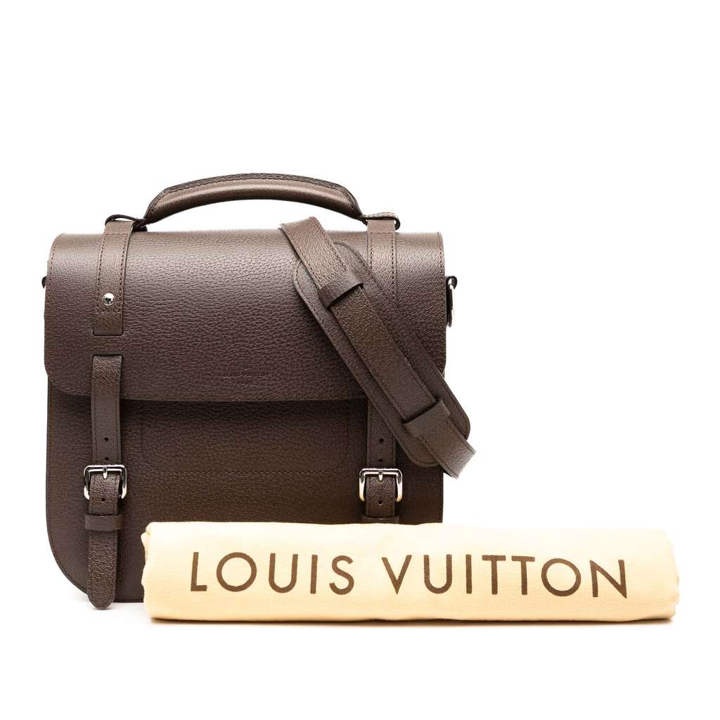 Louis Vuitton Pigskin Samara Reporter Bag - Image 10