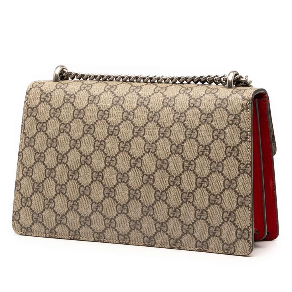 Gucci Medium GG Supreme Dionysus Shoulder Bag - Back view