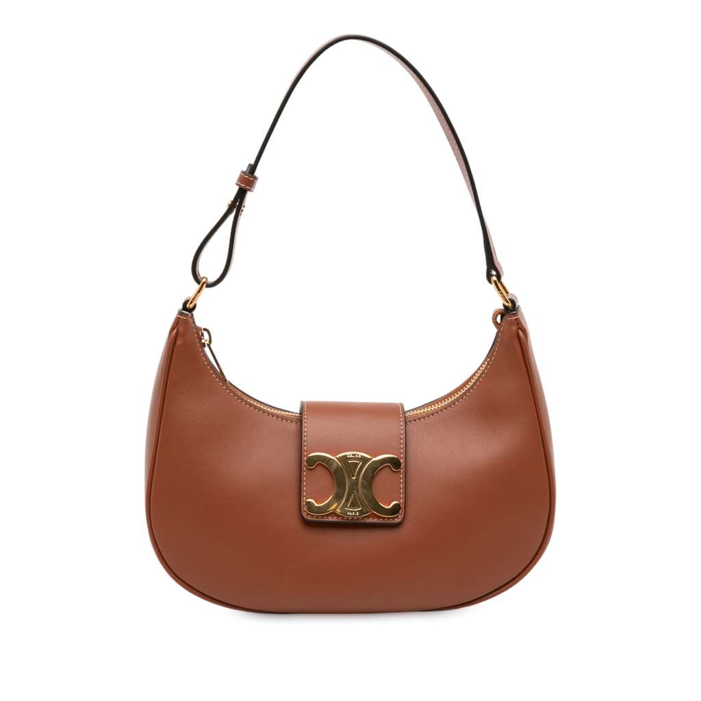 Celine Medium Smooth Calfskin Triomphe Ava Shoulder Bag