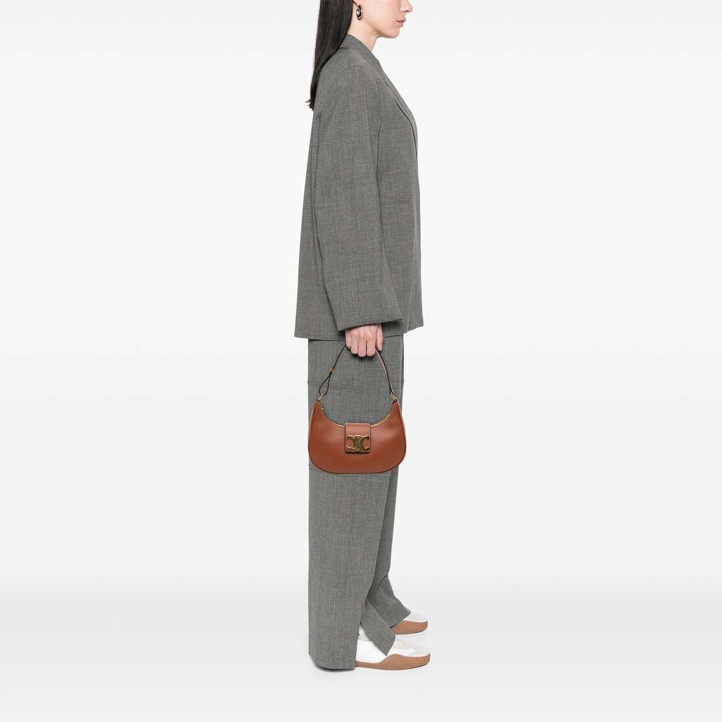 Celine Medium Smooth Calfskin Triomphe Ava Shoulder Bag - Image 13