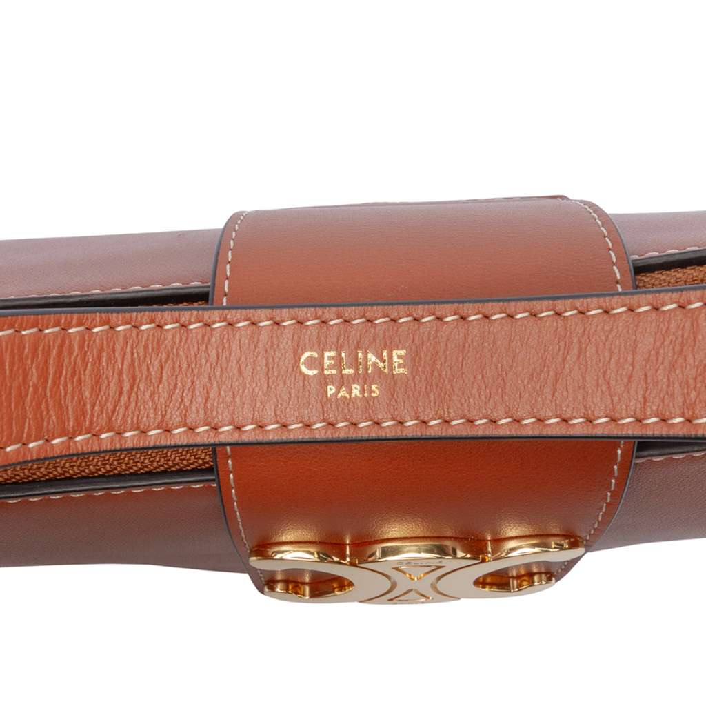 Celine Medium Smooth Calfskin Triomphe Ava Shoulder Bag - Side view
