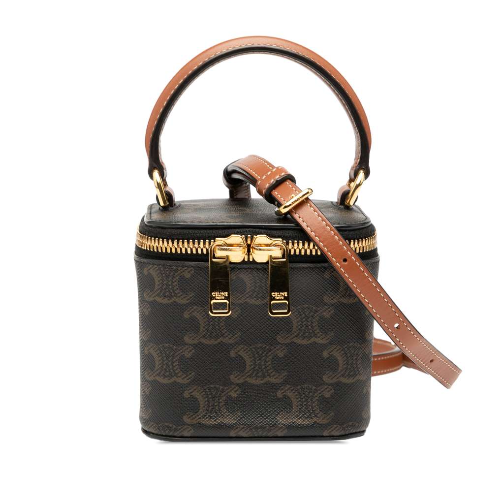 Celine Mini Triomphe Coated Canvas Vanity Case