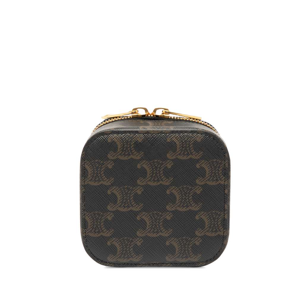 Celine Mini Triomphe Coated Canvas Vanity Case - Image 6