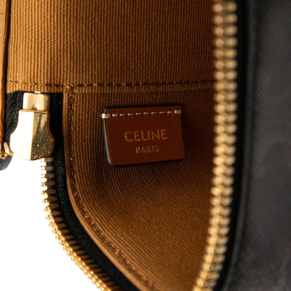Celine Mini Triomphe Coated Canvas Vanity Case - Side view
