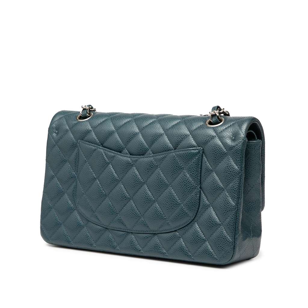 Chanel Medium Classic Caviar Double Flap - Back view