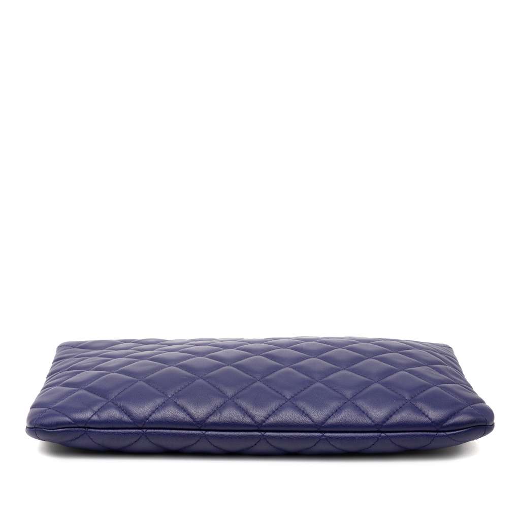 Chanel Medium CC Quilted Lambskin O Case Clutch - Image 6