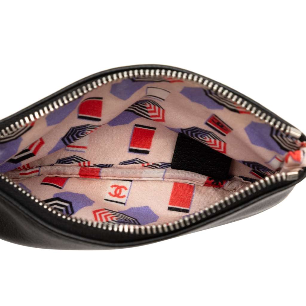 Chanel CC Grained Calfskin Zip Pouch - 4