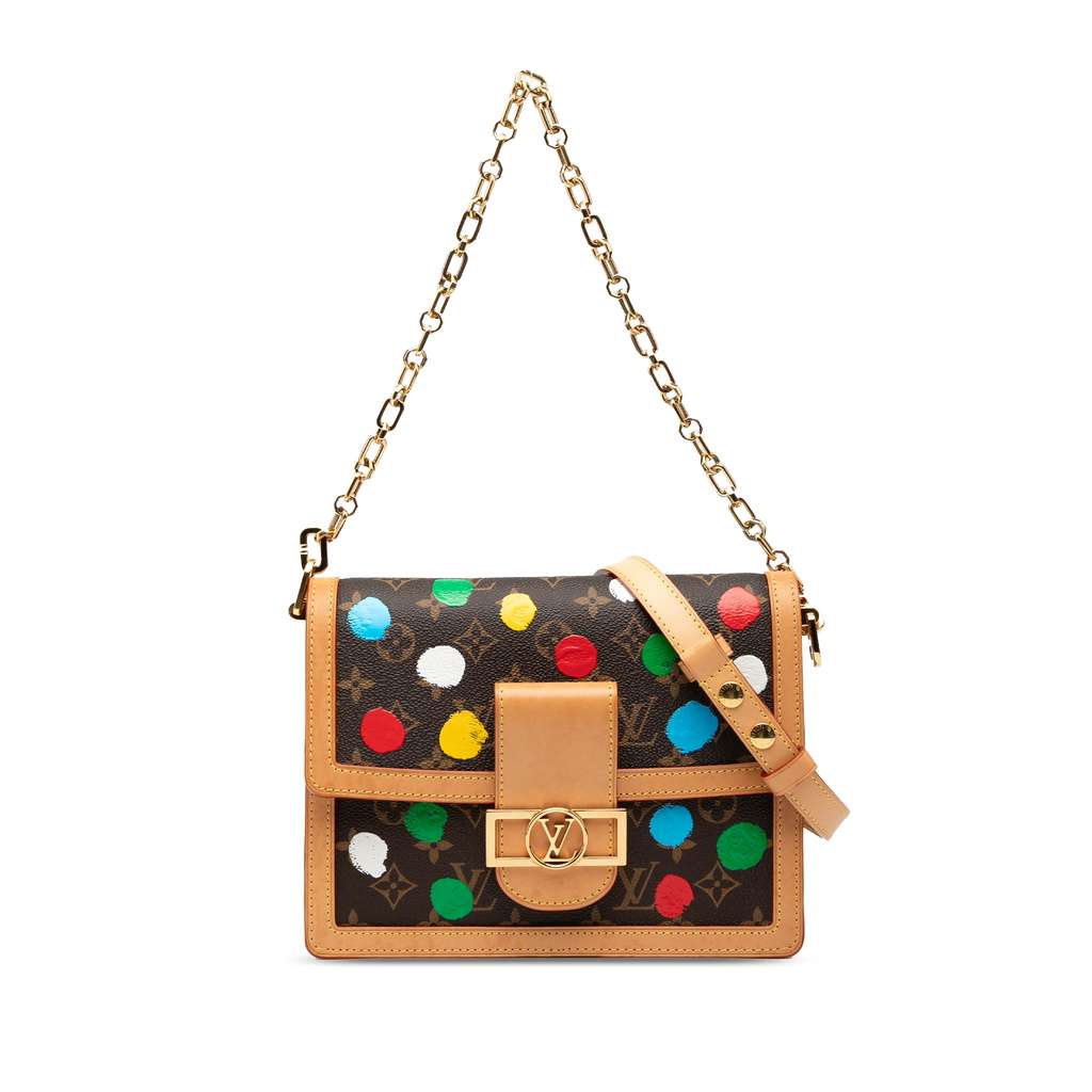 Louis Vuitton Yayoi Kusama Monogram Painted Dots Dauphine MM