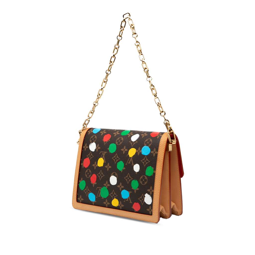 Louis Vuitton Yayoi Kusama Monogram Painted Dots Dauphine MM - Back view