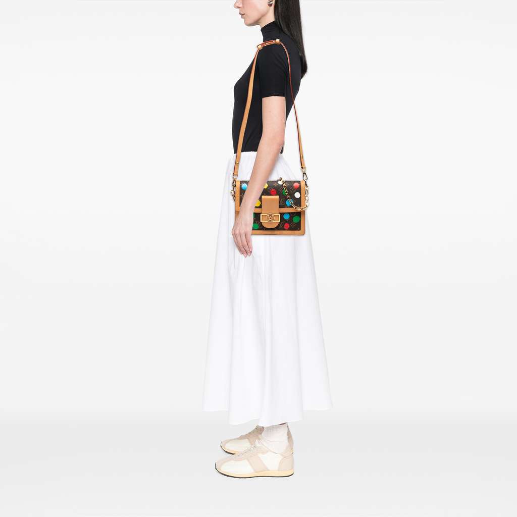 Louis Vuitton Yayoi Kusama Monogram Painted Dots Dauphine MM - Image 10