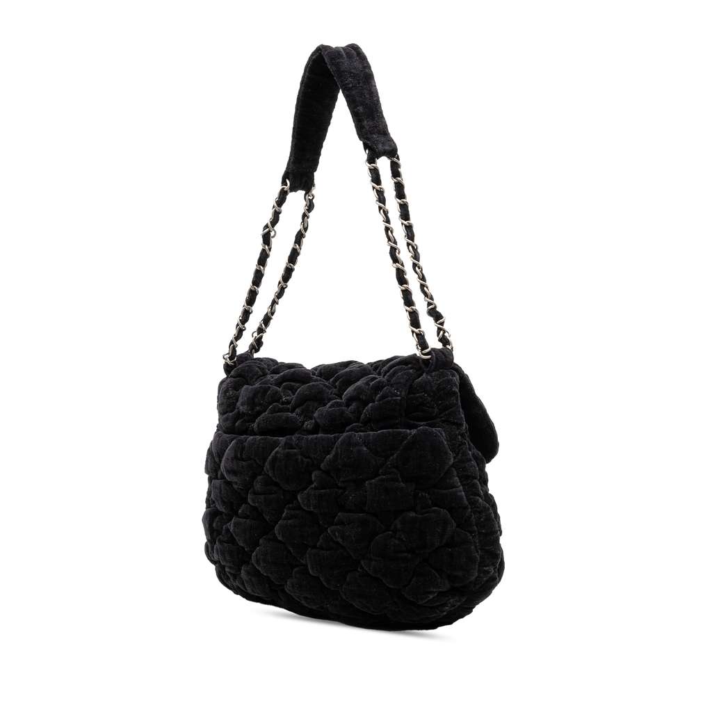 Chanel Paris Moscou Bubble Quilted Velvet Flap - Back view