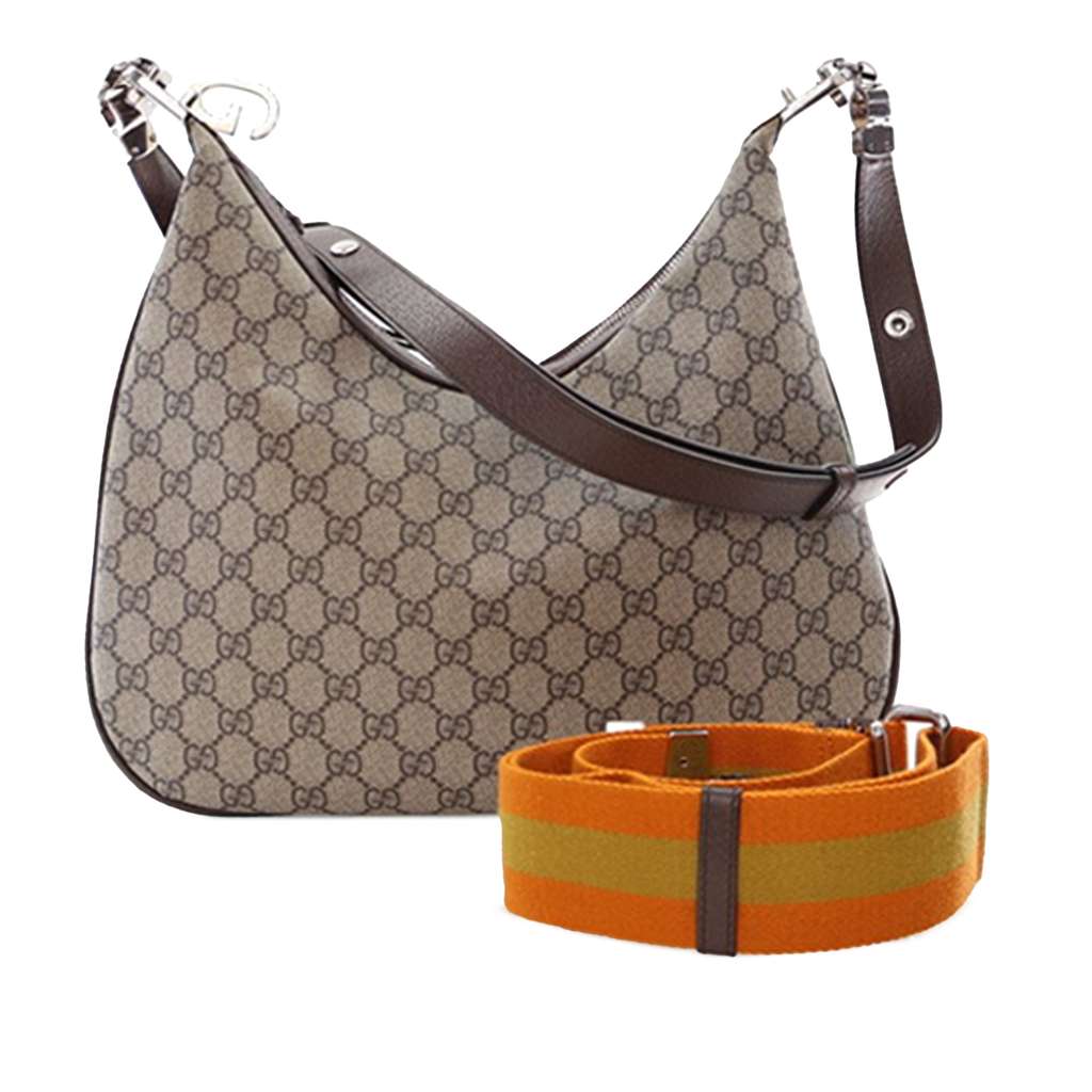 Gucci Medium GG Supreme Web Attache Crossbody - Image 17