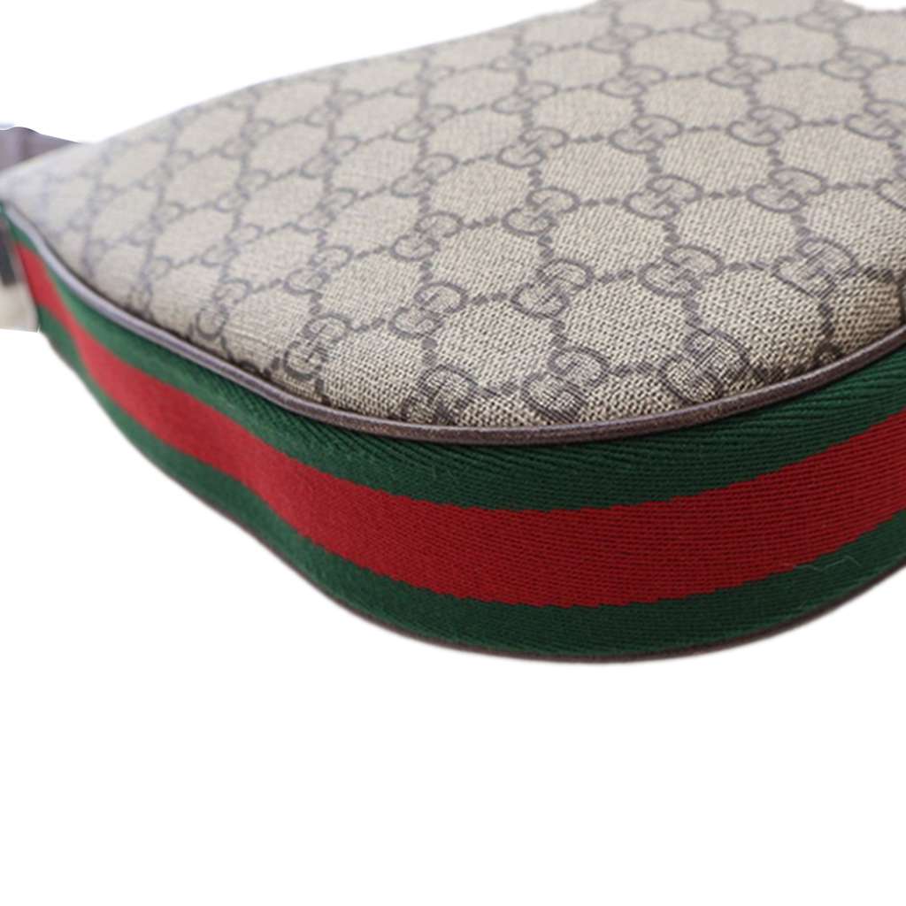 Gucci Medium GG Supreme Web Attache Crossbody - Image 12