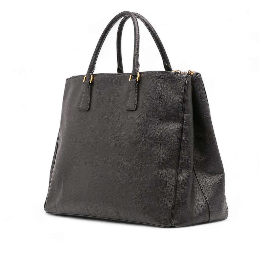 Prada Extra Large Saffiano Lux Galleria Double Zip Tote - Back view
