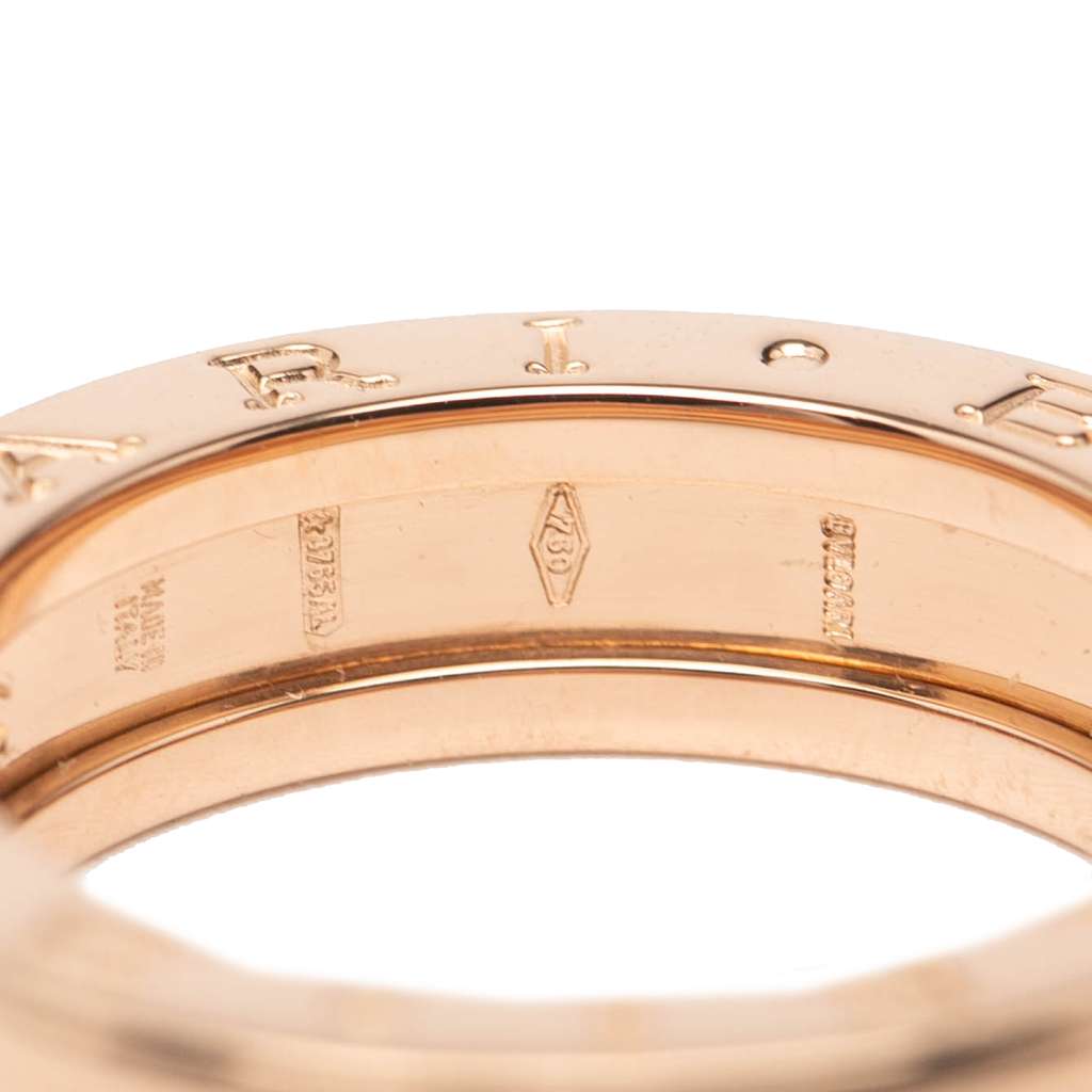 Bvlgari 18K Rose Gold B.Zero1 One Band Ring - Side view