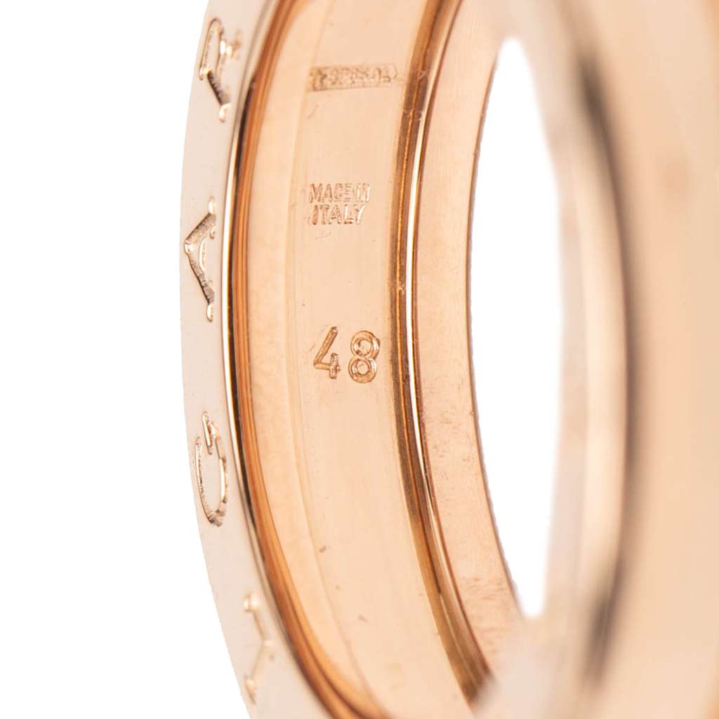 Bvlgari 18K Rose Gold B.Zero1 One Band Ring - Detail 1