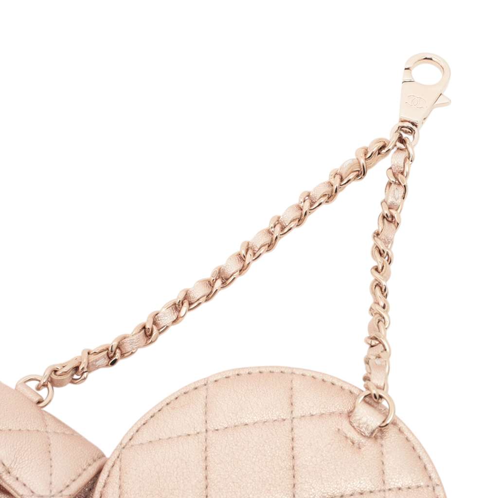 Chanel CC Quilted Metallic Lambskin Coin Pouch and AirPods Pro Case - Detail 1