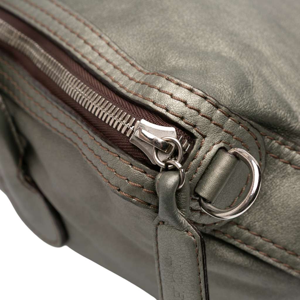 Loewe Metallic Leather Fiesta Satchel - Image 10