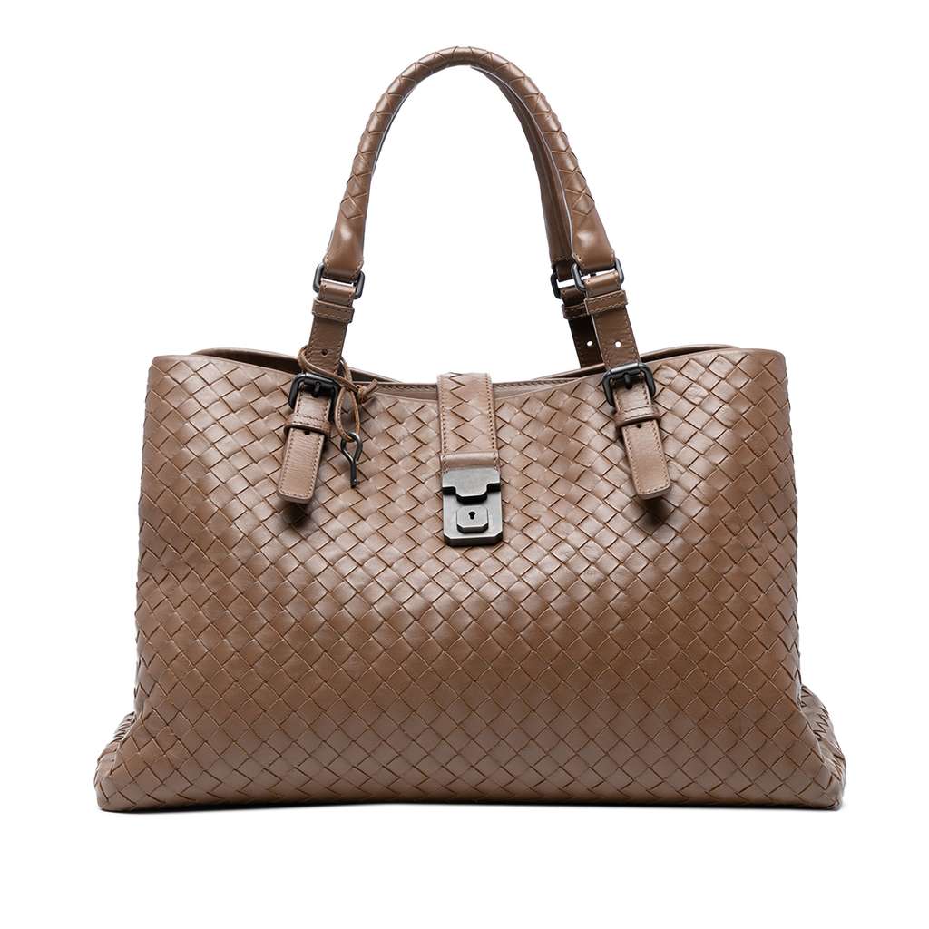 Bottega Veneta Medium Nappa Intrecciato Roma Tote