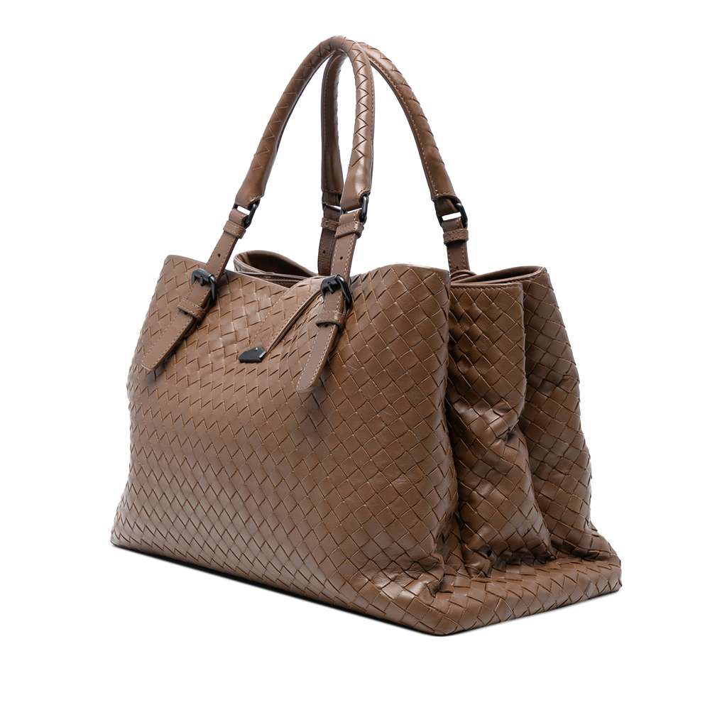 Bottega Veneta Medium Nappa Intrecciato Roma Tote - Back view
