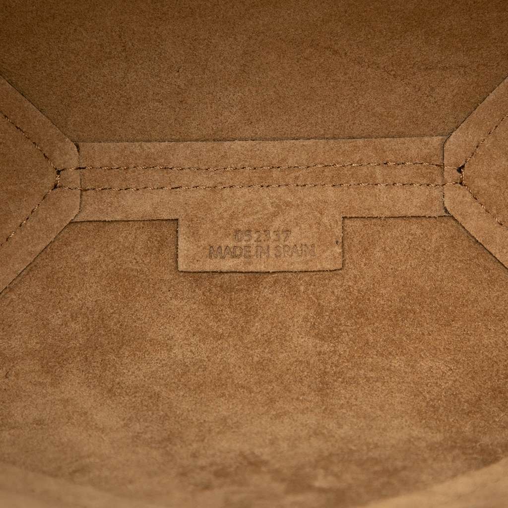 Loewe Mini Bicolor Shiny Calfskin Puzzle Fold Tote - Detail 1