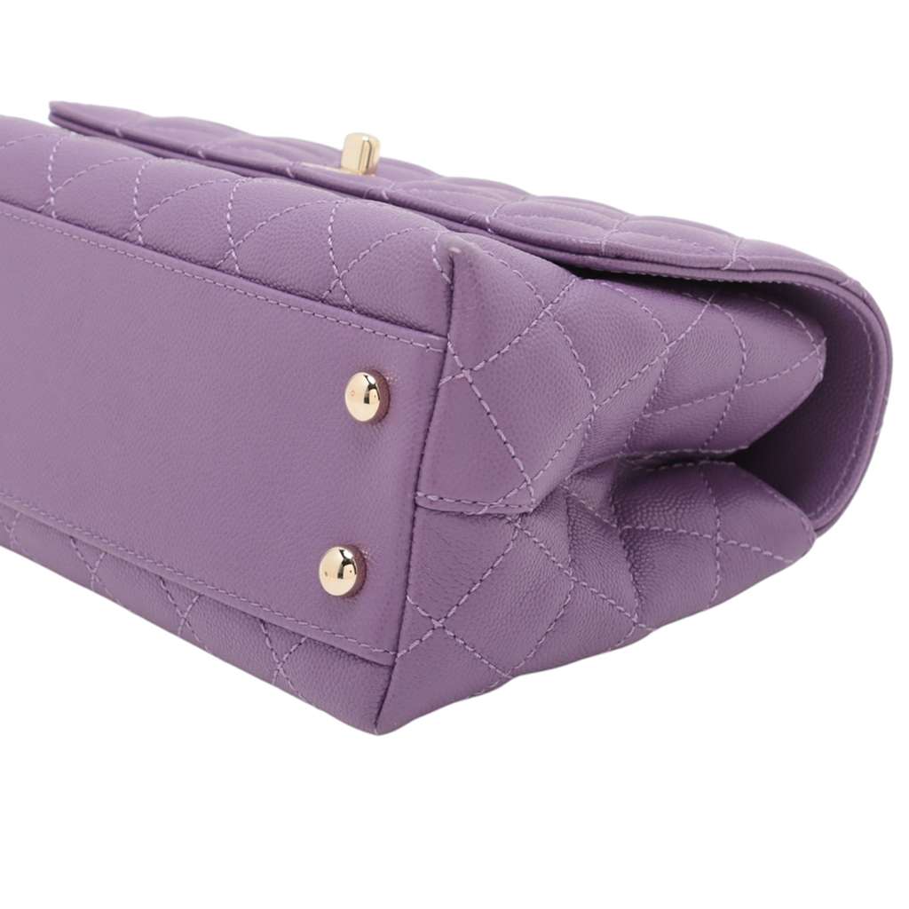 Chanel Mini Caviar Coco Top Handle Bag - Detail 2