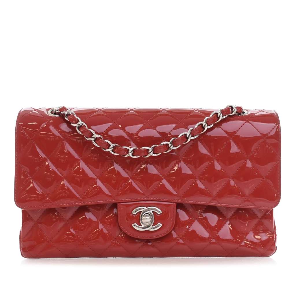Chanel Medium Classic Patent Double Flap