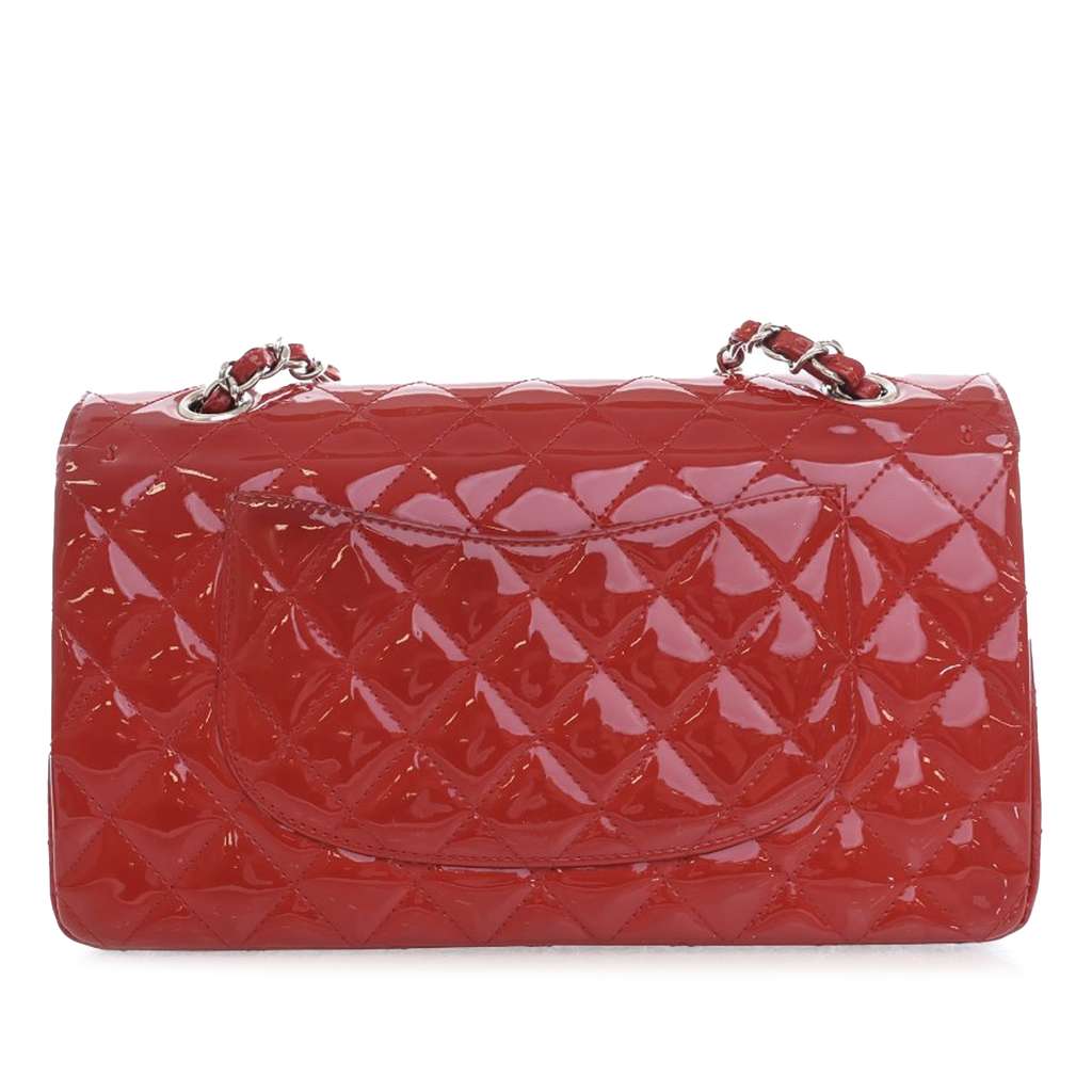Chanel Medium Classic Patent Double Flap - Back view