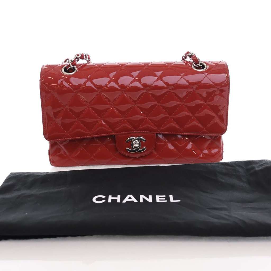 Chanel Medium Classic Patent Double Flap - Image 17