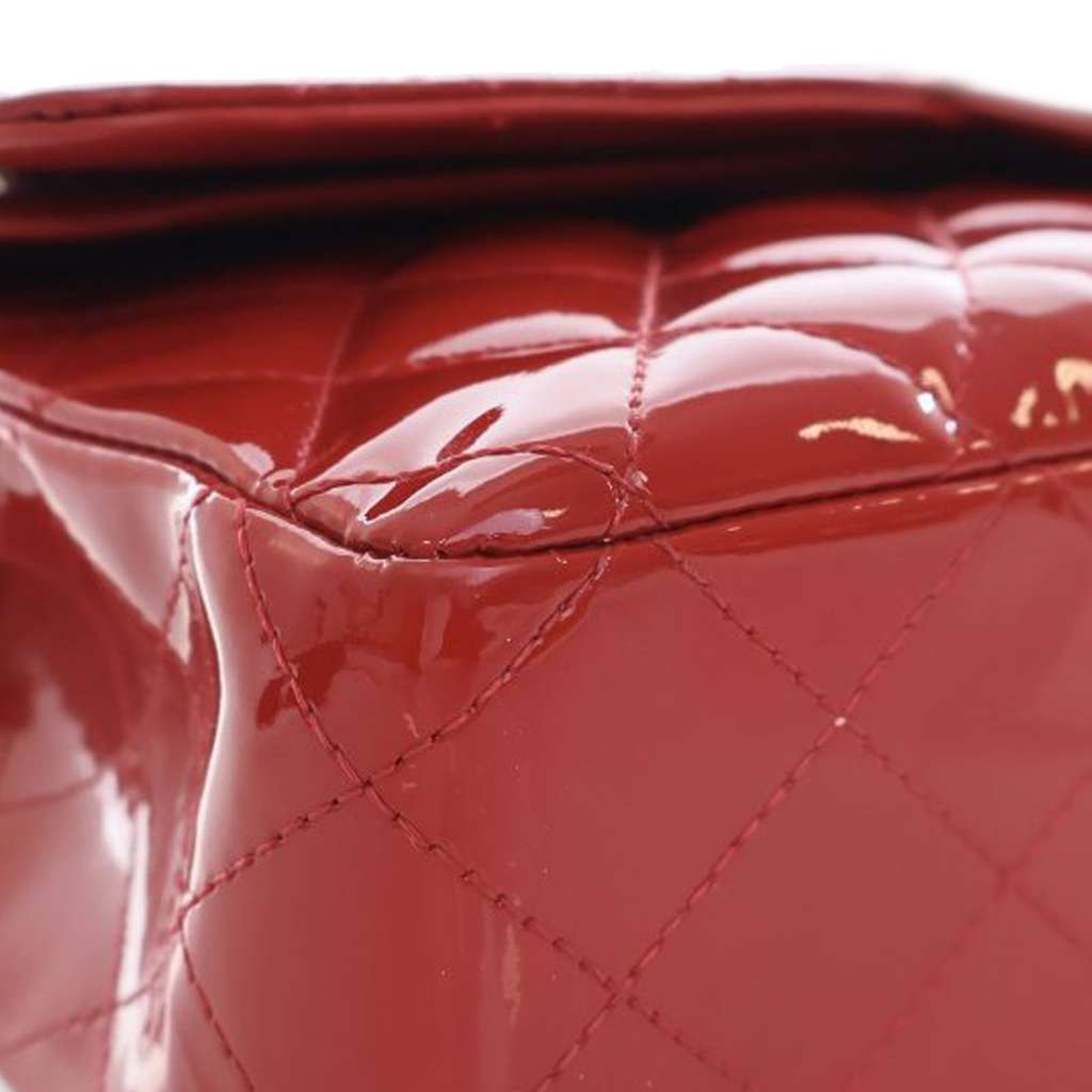 Chanel Medium Classic Patent Double Flap - Image 11