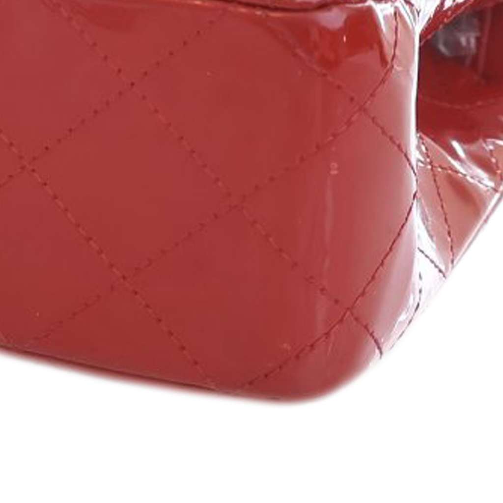 Chanel Medium Classic Patent Double Flap - Image 12