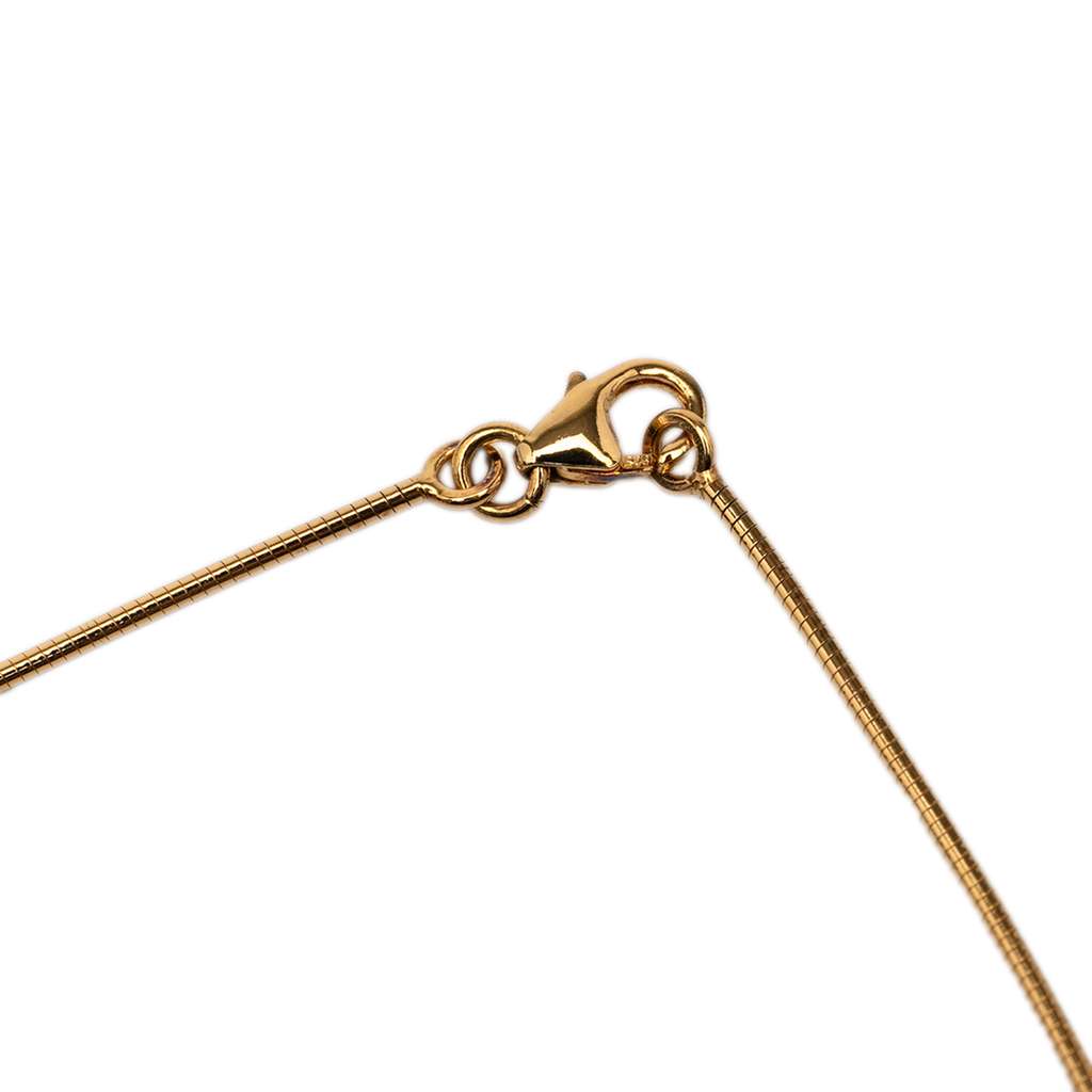 Hermès Gold Plated Enamel Pop H Pendant Necklace - 4