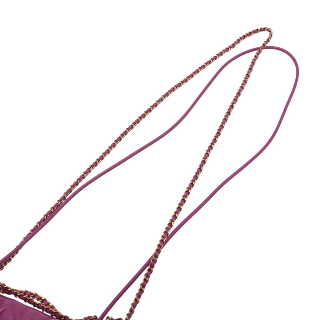 Chanel Mini Shiny Calfskin 22 Handbag - Image 12