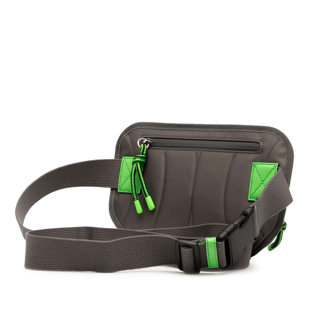 Gucci GG Nylon and Rubber Belt Bag - Back view