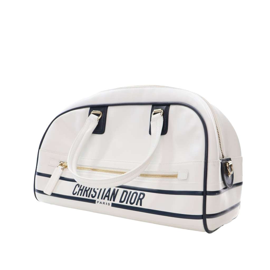 Dior Medium Leather Dior Vibe Bowling Bag - 3