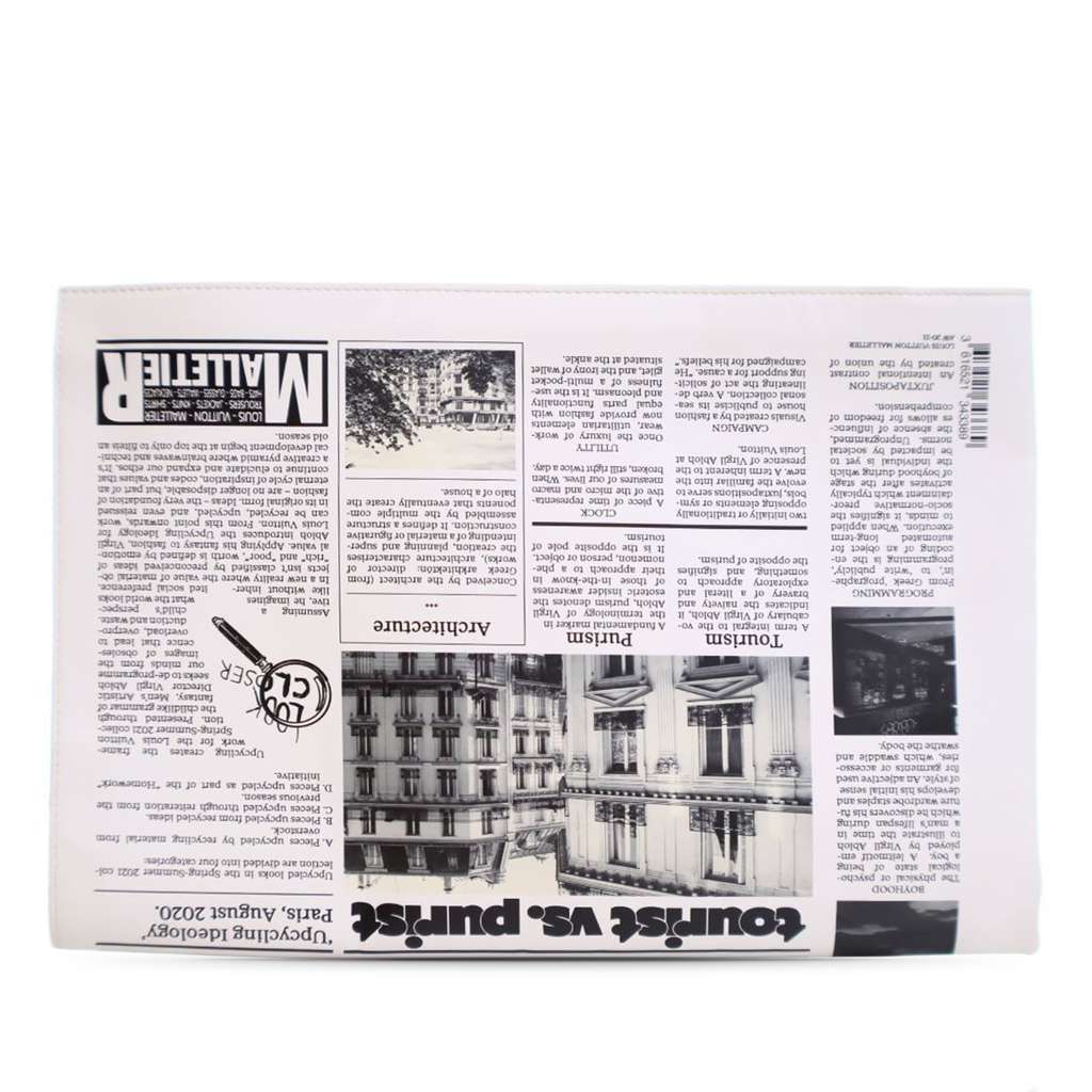 Louis Vuitton Leather Everyday LV Newspaper Pouch - Back view