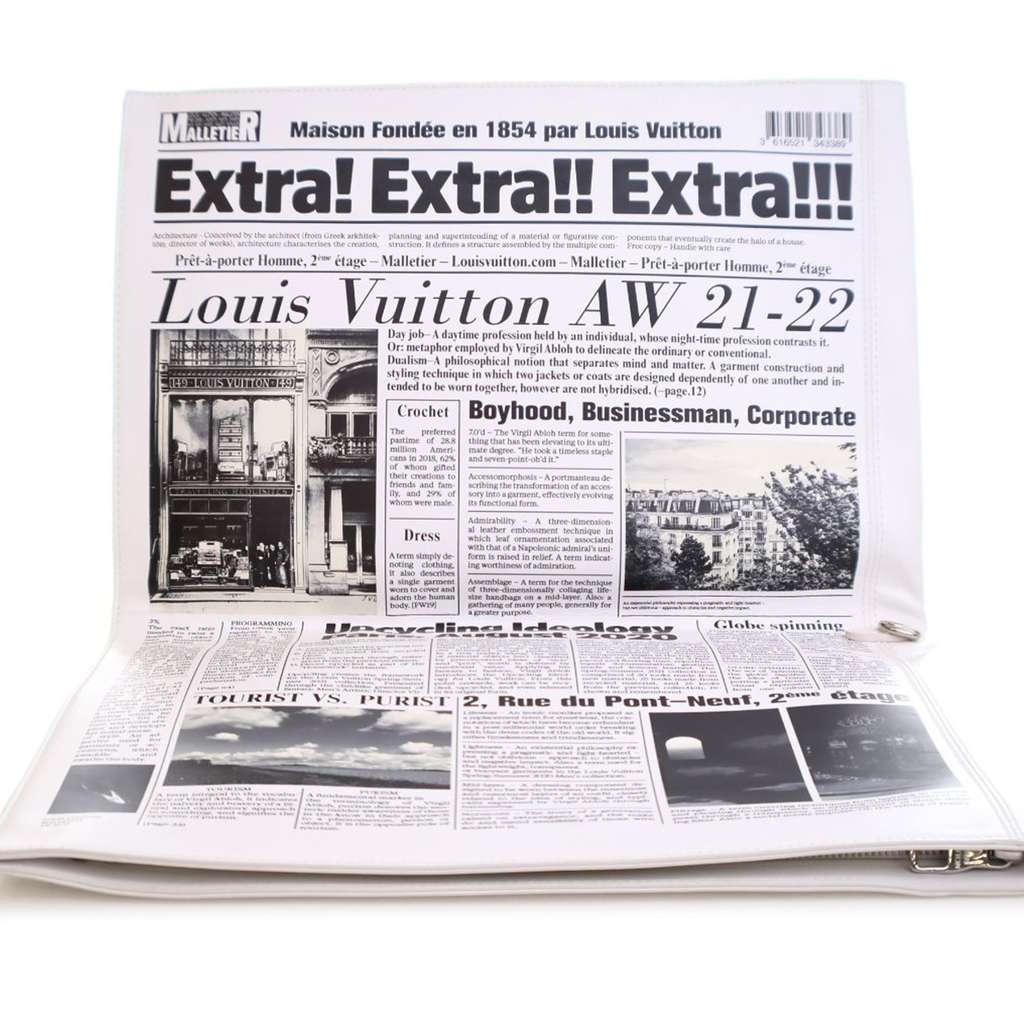 Louis Vuitton Leather Everyday LV Newspaper Pouch - Image 10