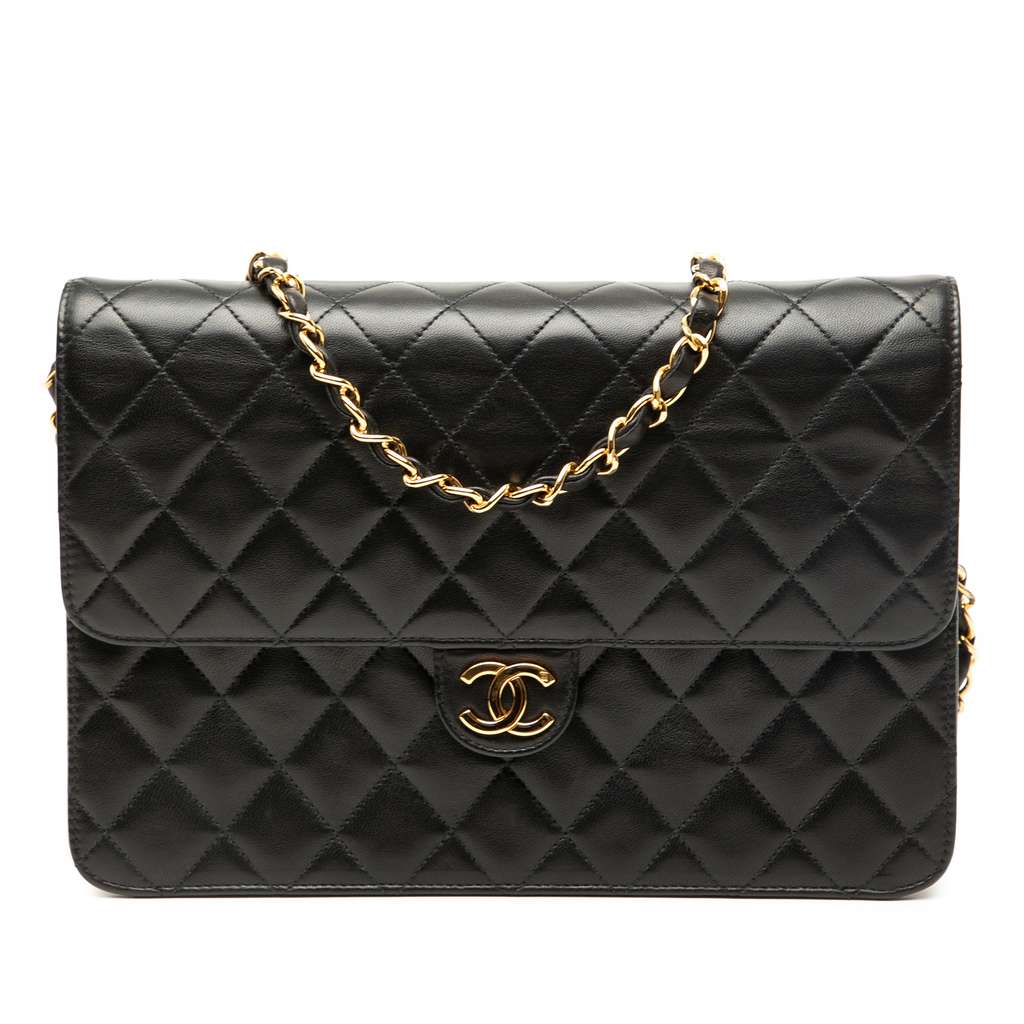 Chanel Medium CC Quilted Lambskin Single Flap