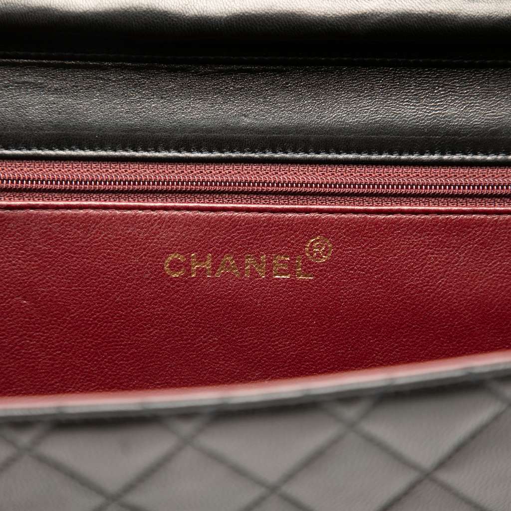 Chanel Medium CC Quilted Lambskin Single Flap - Side view