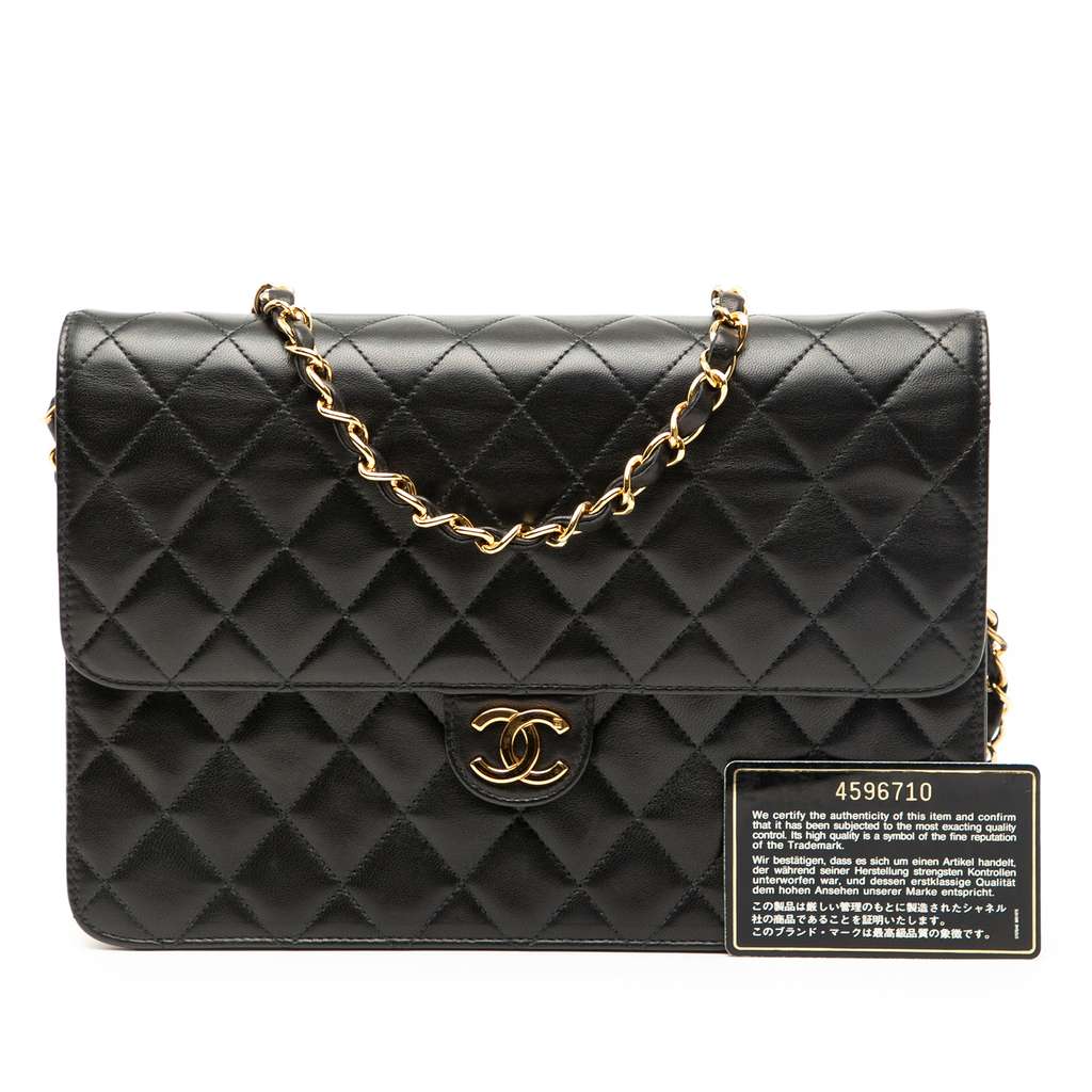 Chanel Medium CC Quilted Lambskin Single Flap - Image 11