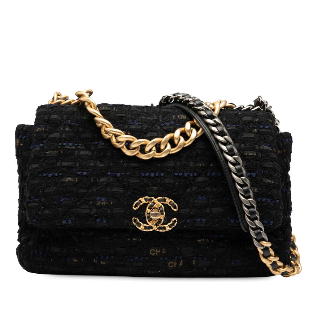 Chanel Large Tweed 19 Flap