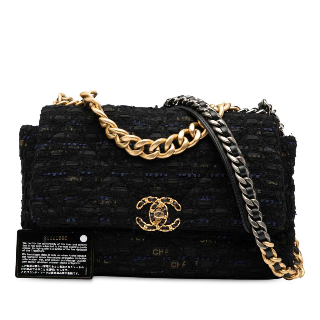 Chanel Large Tweed 19 Flap - Image 10