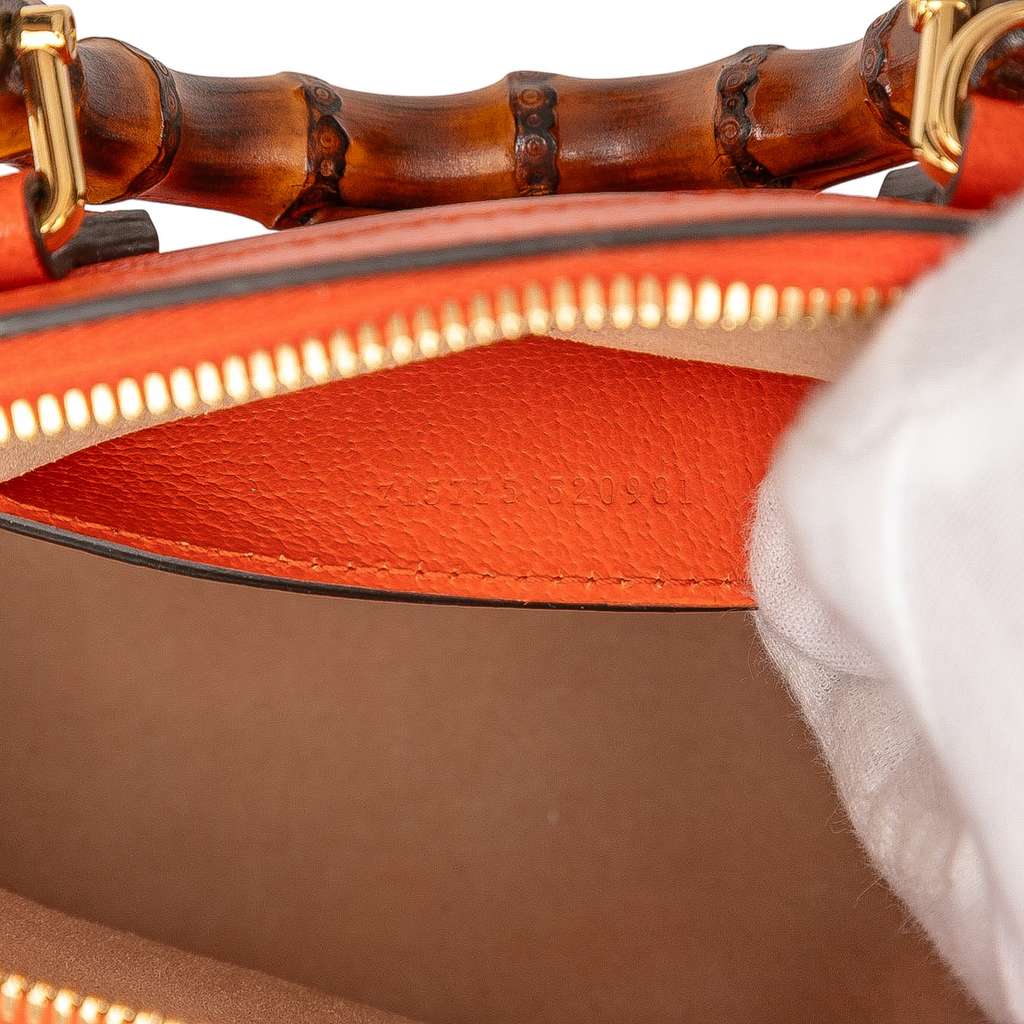 Gucci Mini Dollar Calfskin Bamboo Diana Dome Satchel - Detail 1