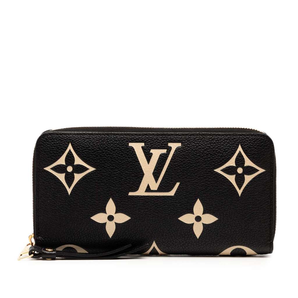 Louis Vuitton Monogram Empreinte Giant Bicolor Zippy Long Wallet