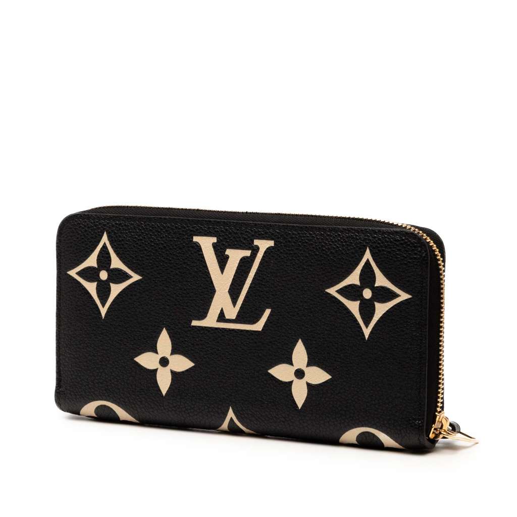 Louis Vuitton Monogram Empreinte Giant Bicolor Zippy Long Wallet - Back view
