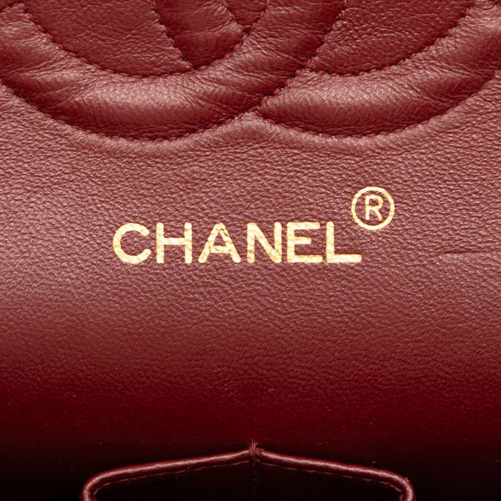 Chanel Medium Classic Lambskin Double Flap - Side view
