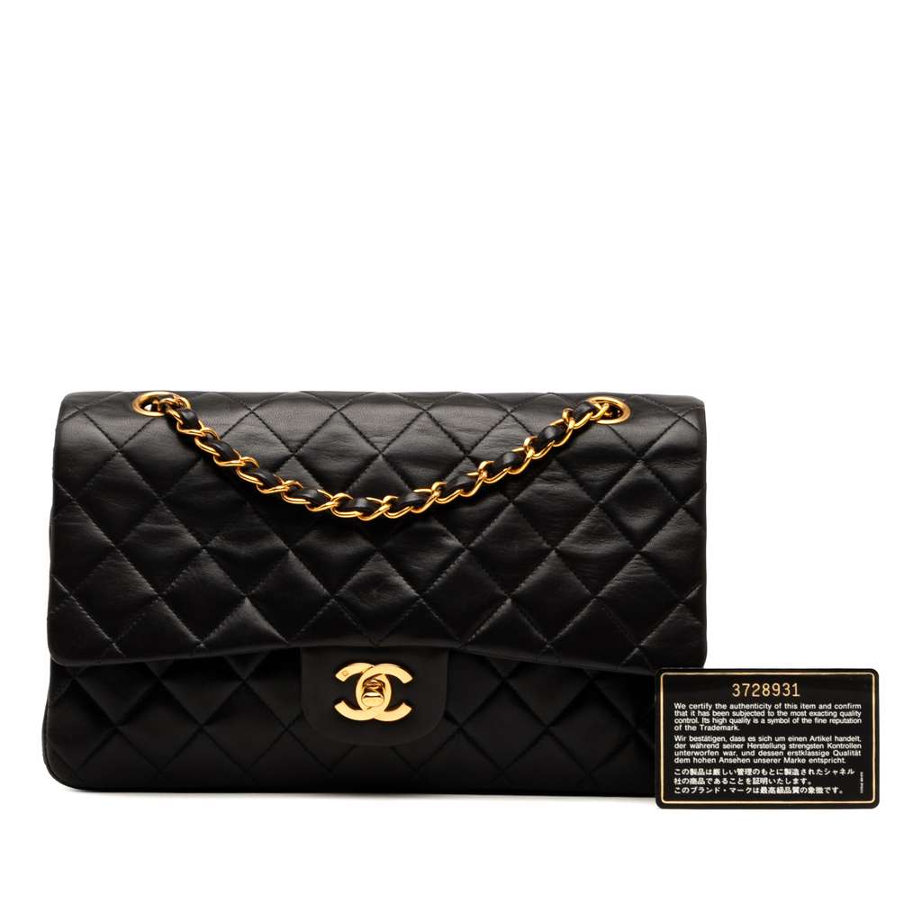 Chanel Medium Classic Lambskin Double Flap - Image 10