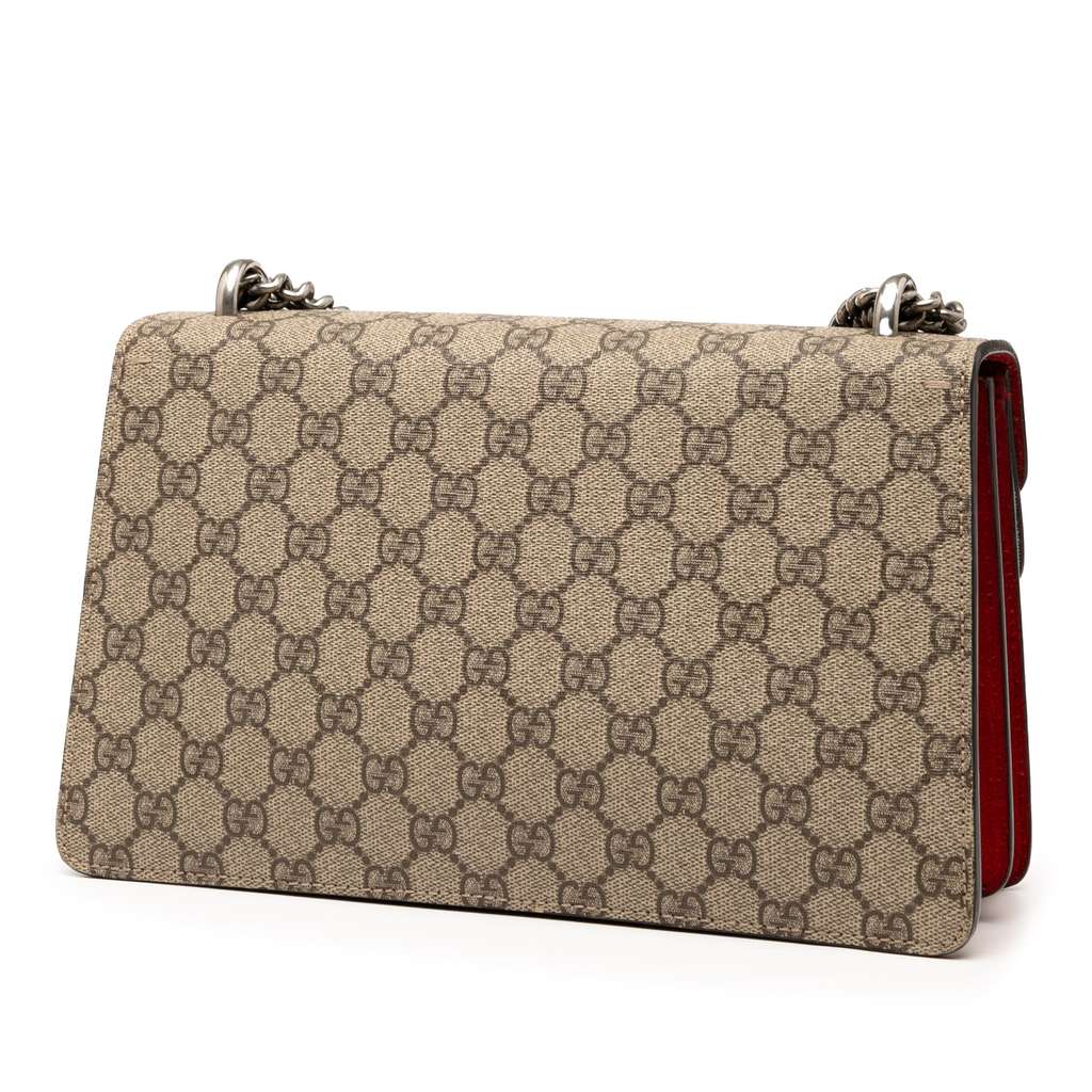 Gucci Medium GG Supreme Dionysus Shoulder Bag - Back view
