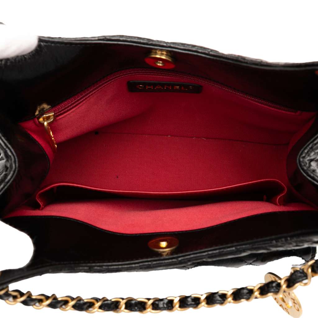 Chanel Medium Shiny Crumpled Calfskin Wavy CC Hobo - 4