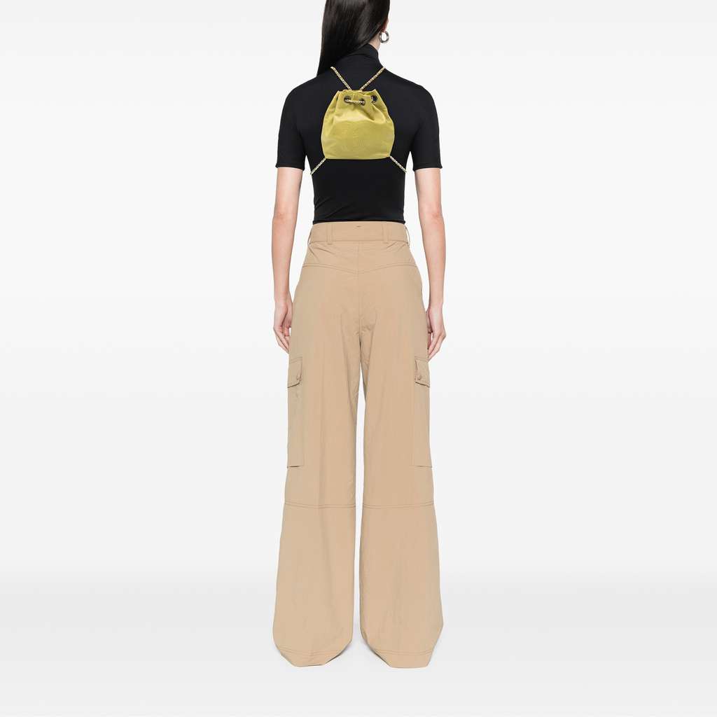 Chanel CC Lambskin Drawstring Backpack - Detail 2